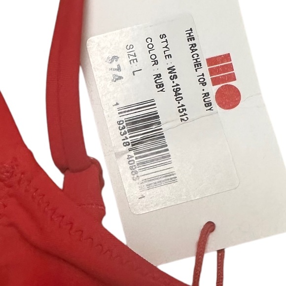 New Solid and Striped The Rachel Bikini Top 
In Ruby / Red NWT - Picture 4 of 4